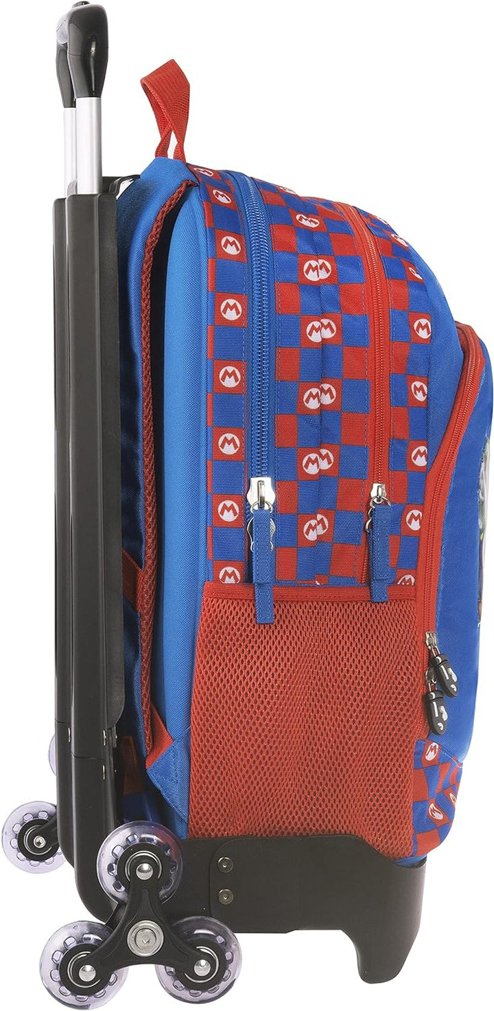 Franco Cosimo Panini Editore Rucksack ORG. C/Trolley abnehmbar New Supermario, blau, Einheitsgrösse,