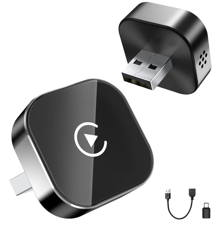 CarPlay Wireless Adapter für Apple 2026, Car Play kabellos Adapter, Plug &amp; Play, USB-A, Mini &amp; Stabi