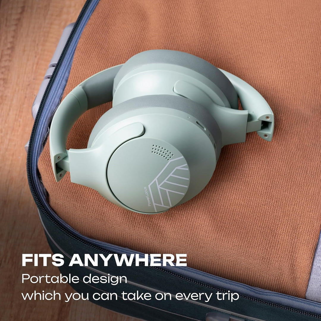PowerLocus Bluetooth Kopfhörer Over Ear, 50 Std Spielzeit, 4 EQ-Modi, Kopfhörer Kabellos Faltbarer m