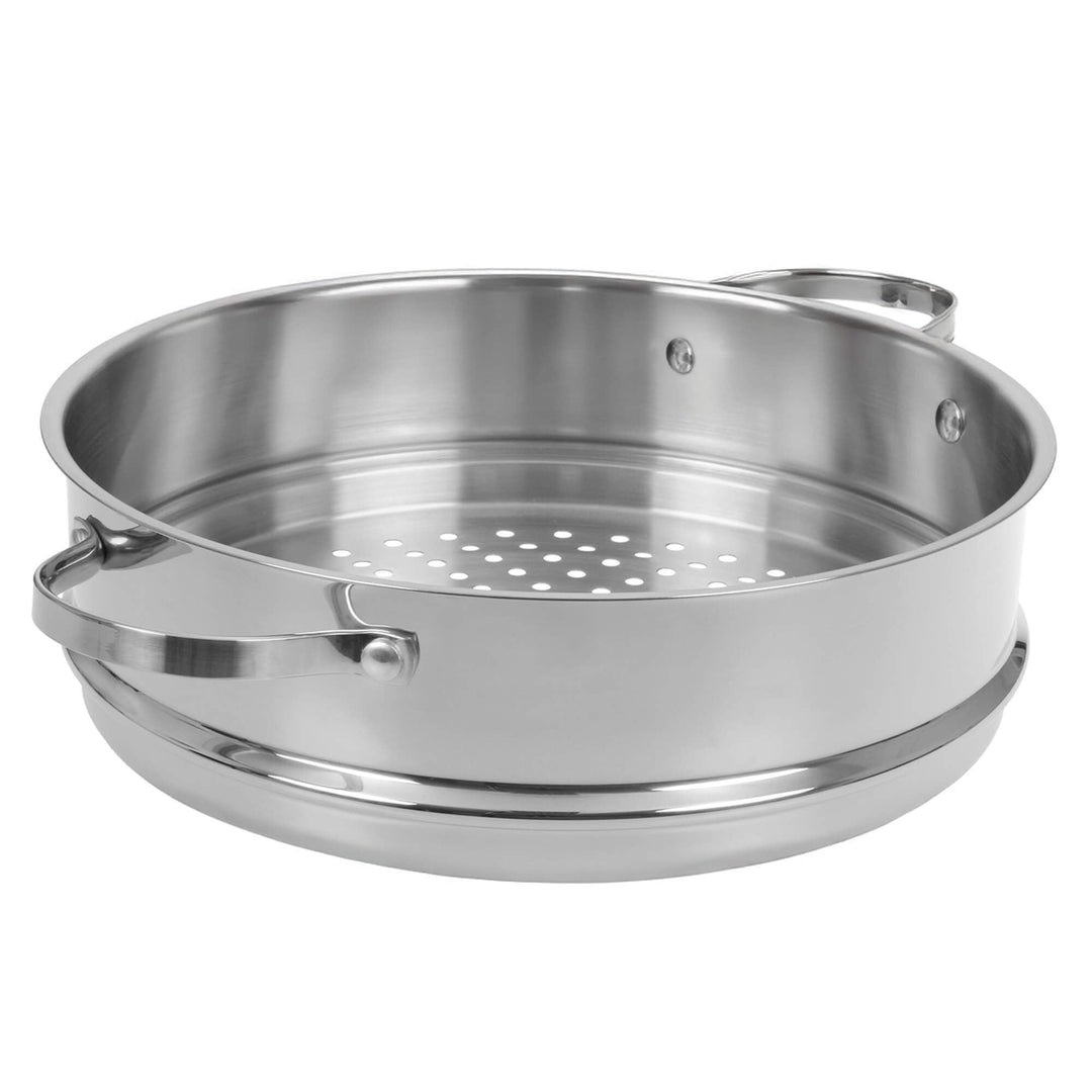 GRÄWE Dünsteinsatz Edelstahl 28 cm für Pro-Line Dampfgarer, Robuster Dampfeinsatz für gesundes Garen