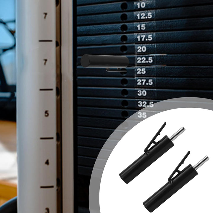 2 Gewichtsstapelstifte, Durchmesser Schwarze Drop Set Stifte für Fitnessstudio Trainingsgeräteaufsät
