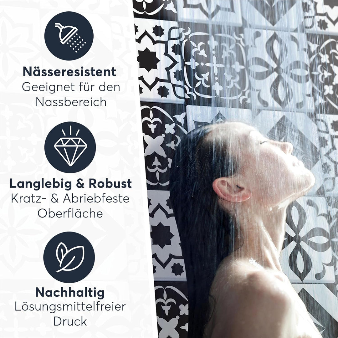 CREATISTO Klebefliesen Stickerfliesen Fliesenfolie - Stylische Sticker Aufkleber für Fliesen I Klebe