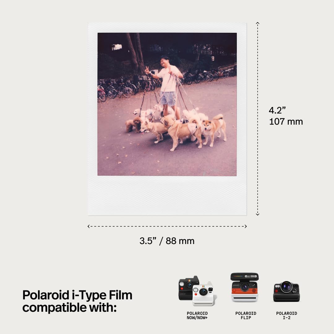 Polaroid B&amp;W Film für i-Type Schwarzweissfilm 8 Filme, Schwarzweissfilm 8 Filme