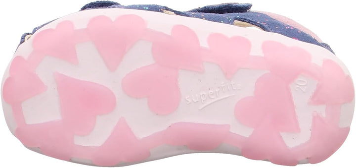 Superfit Baby Mädchen FANNI Sandalen, 21 EU Blau Rosa 8020
