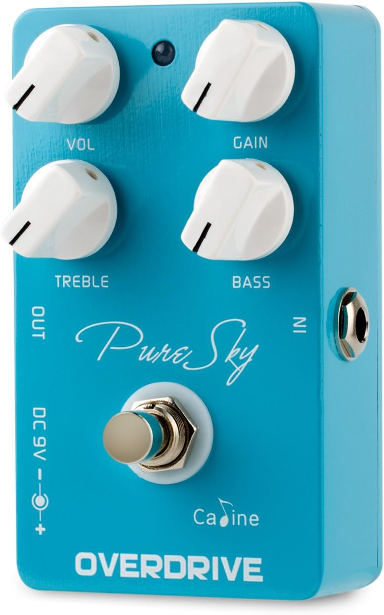 Caline Pedal CP-12 Pure Sky Overdrive Effect-Guitar Effects Pedal, blau, Size Einzelbett, Einzelbett