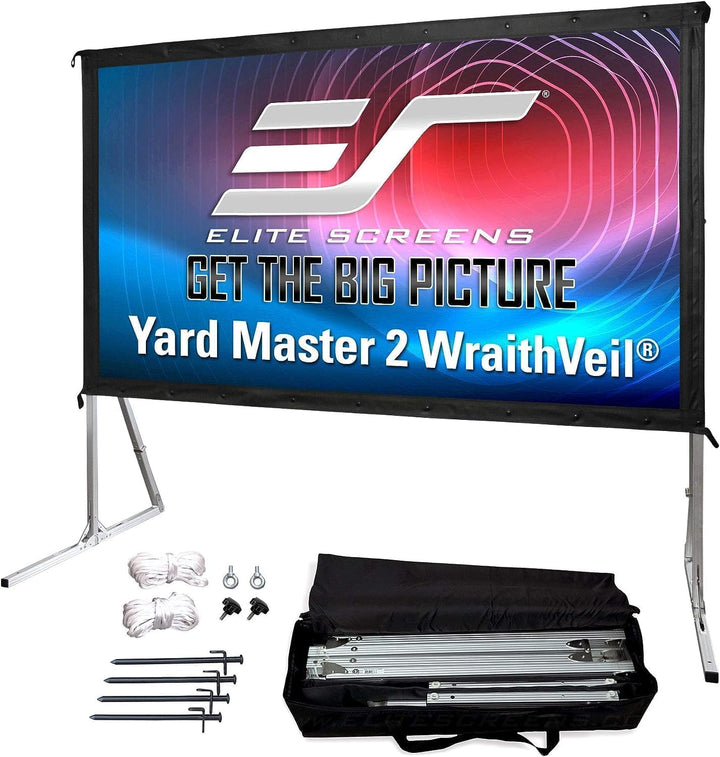 Elite Screens OMS100H2-DUAL Mobile Garten Leinwand Yard Master 2 Dual 222 Outdoor Projection Screen