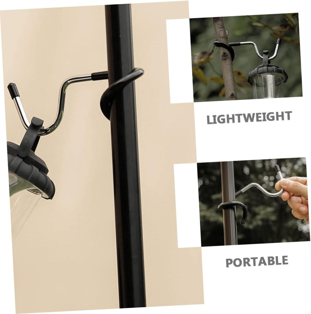 HEMOTON Laternenhaken Für Zeltstangen 3 Stück Camping Haken Ohne Bohren Universal Aufhänger Für Outd