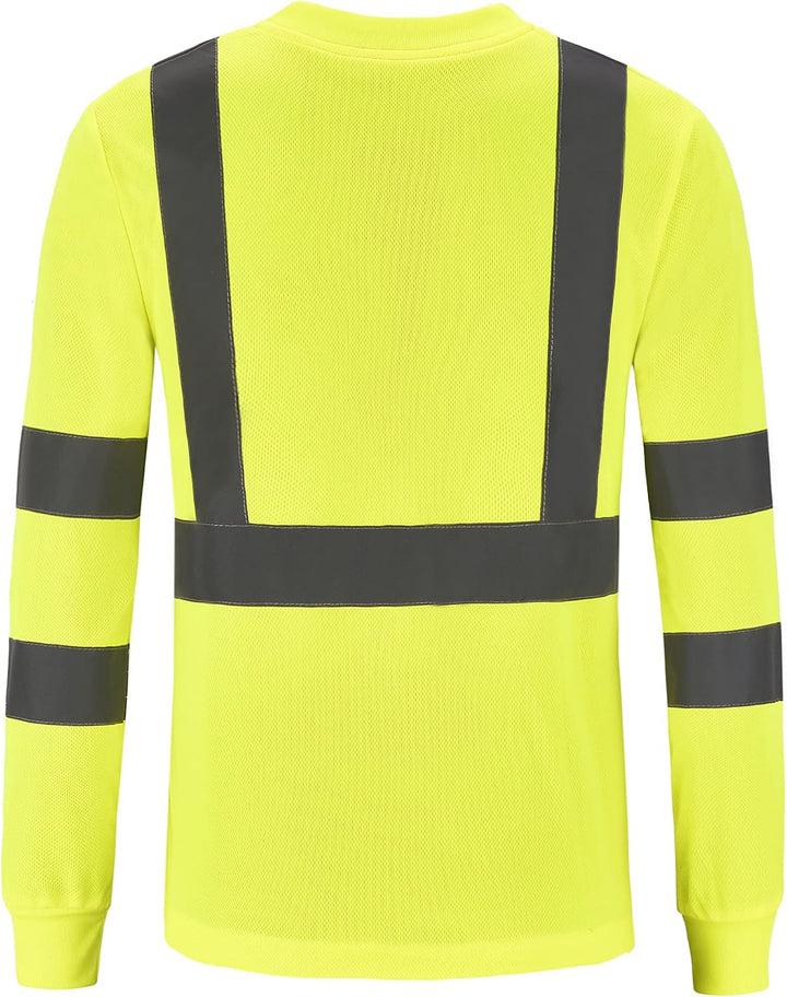 Warnschutz Shirt Langarm warn t Shirts Warnschutz Arbeitskleidung Eu-gleb-langarm XS, Eu-gleb-langar