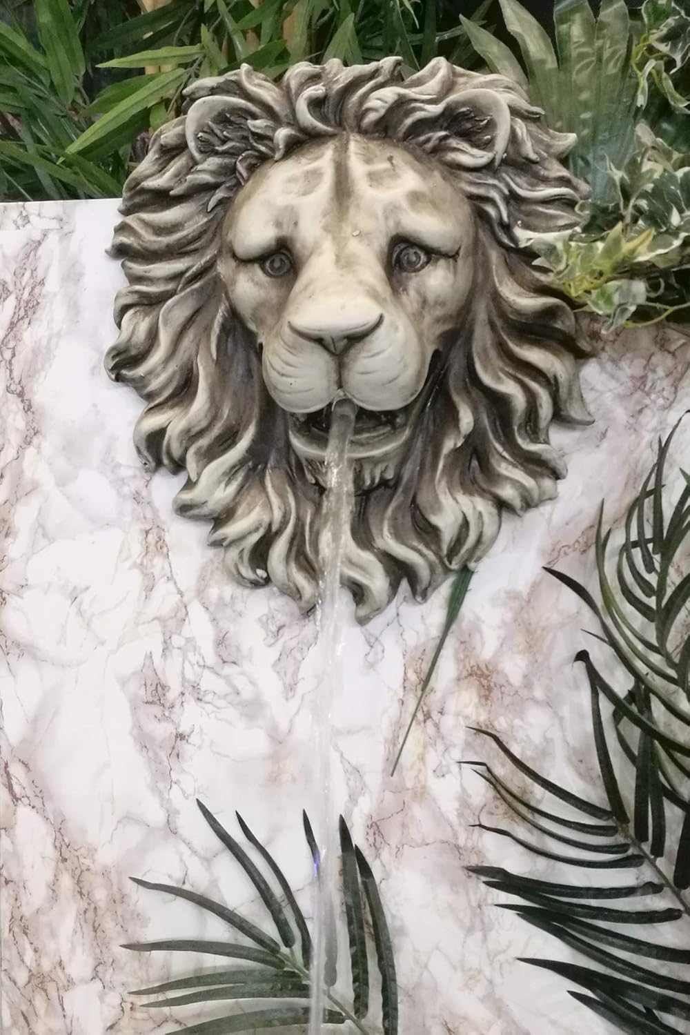 Köhko Wasserspeier Löwenkopf Höhe ca. 37 cm 15001 Wanddekoration, Löwenkopf