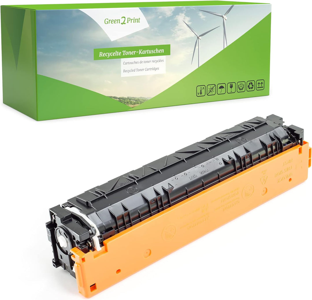 Green2Print Toner gelb 1300 Seiten ersetzt HP CF542A, 203A passend für HP Laserjet Pro M254NW, M254D