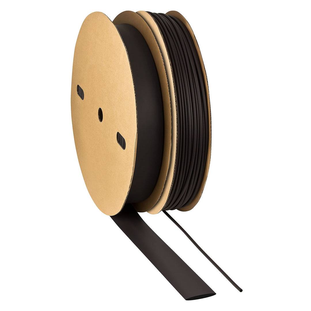 ISOLATECH Schrumpfschlauch Meterware schwarz ohne Kleber Ø 40mm 50 Meter Schrumpfverhältnis 2:1 Set