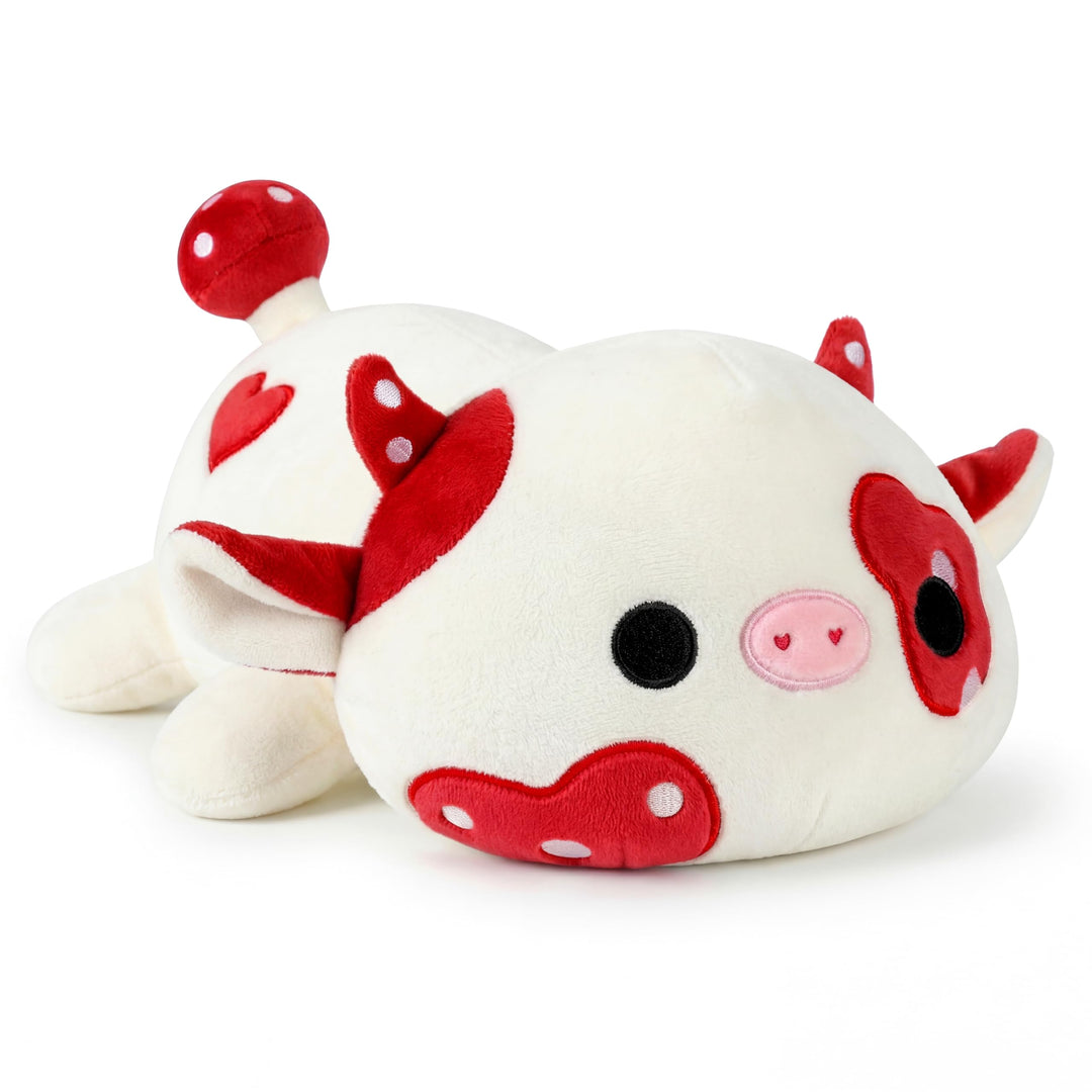 shownicer Plüschtier Pilz Kuh Kuscheltier Stofftier Kawaii Kuh Plüsch Kissen Spielzeug Milchkuh Pilz