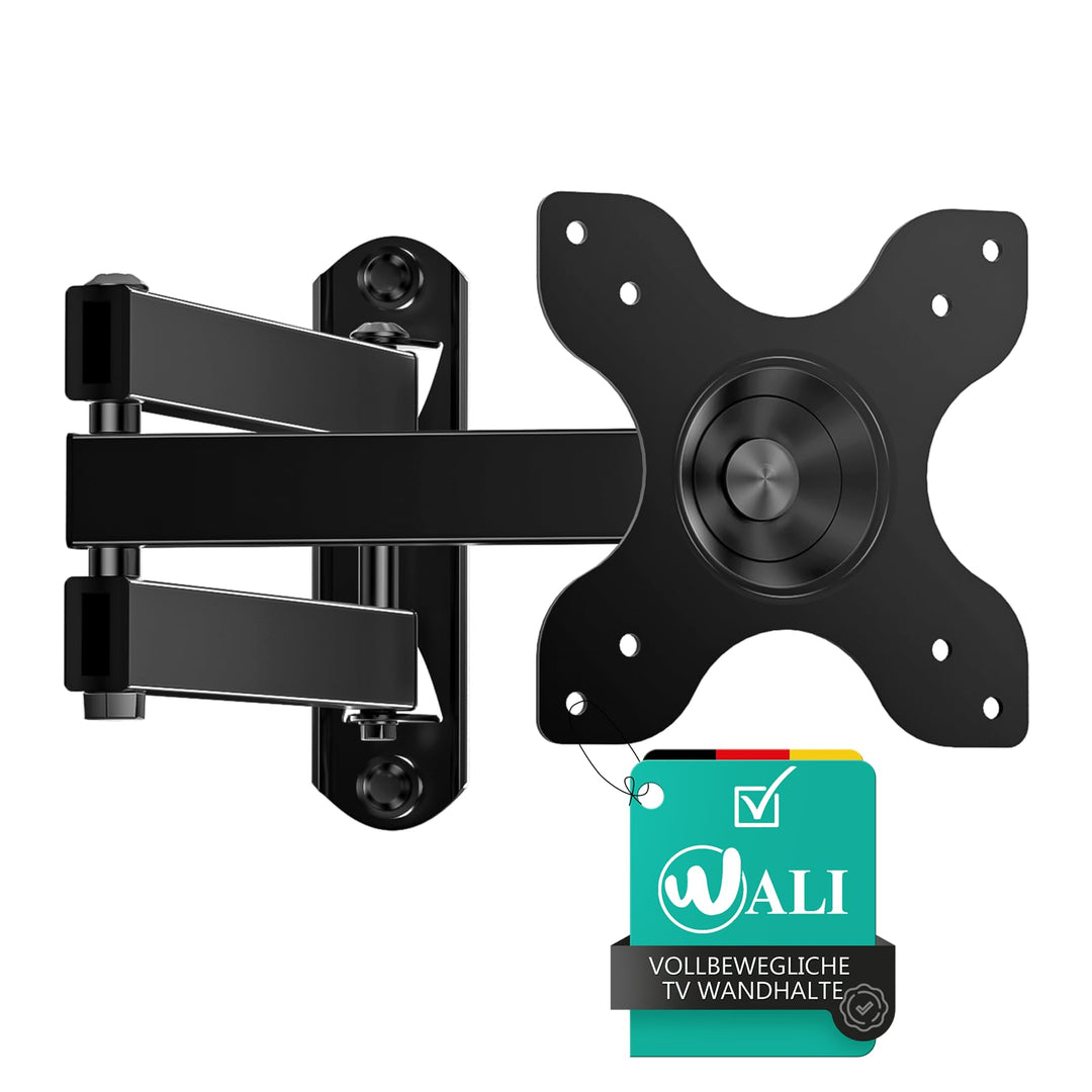 WALI Vollbewegliche TV Wandhalterung, Schwenkbar, Neigbar &amp; Drehbar, für 13-32 Zoll LED/LCD/OLED TV