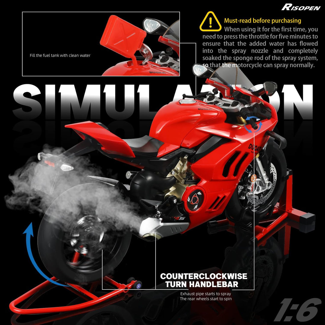 1:6 Motorradmodell Mi044-rot, Mi044-rot
