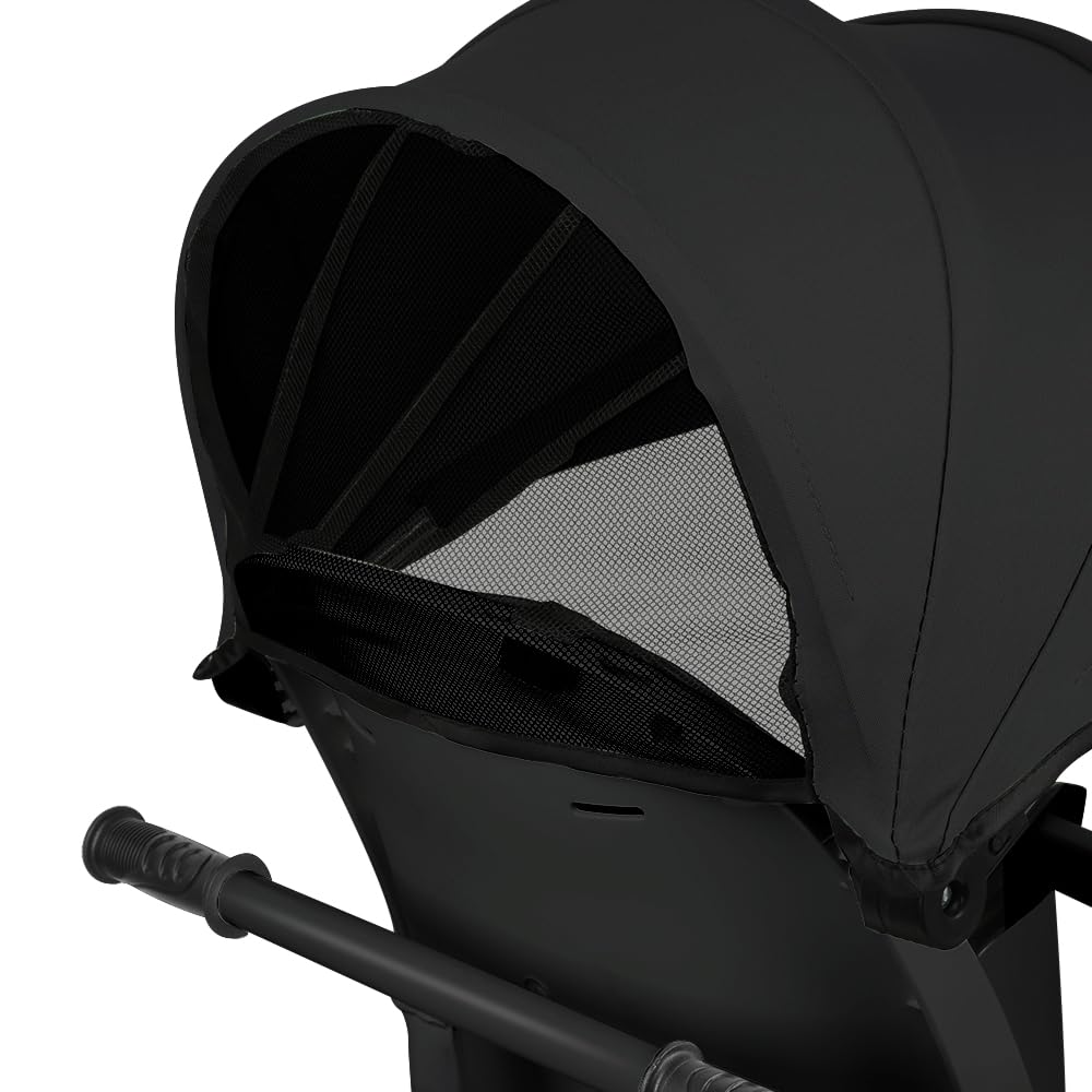 Kompakter Kinderwagen – bis 25 kg, neigbar, faltbar, mit Getränkehalter, Regenschutz, Sonnenblende (