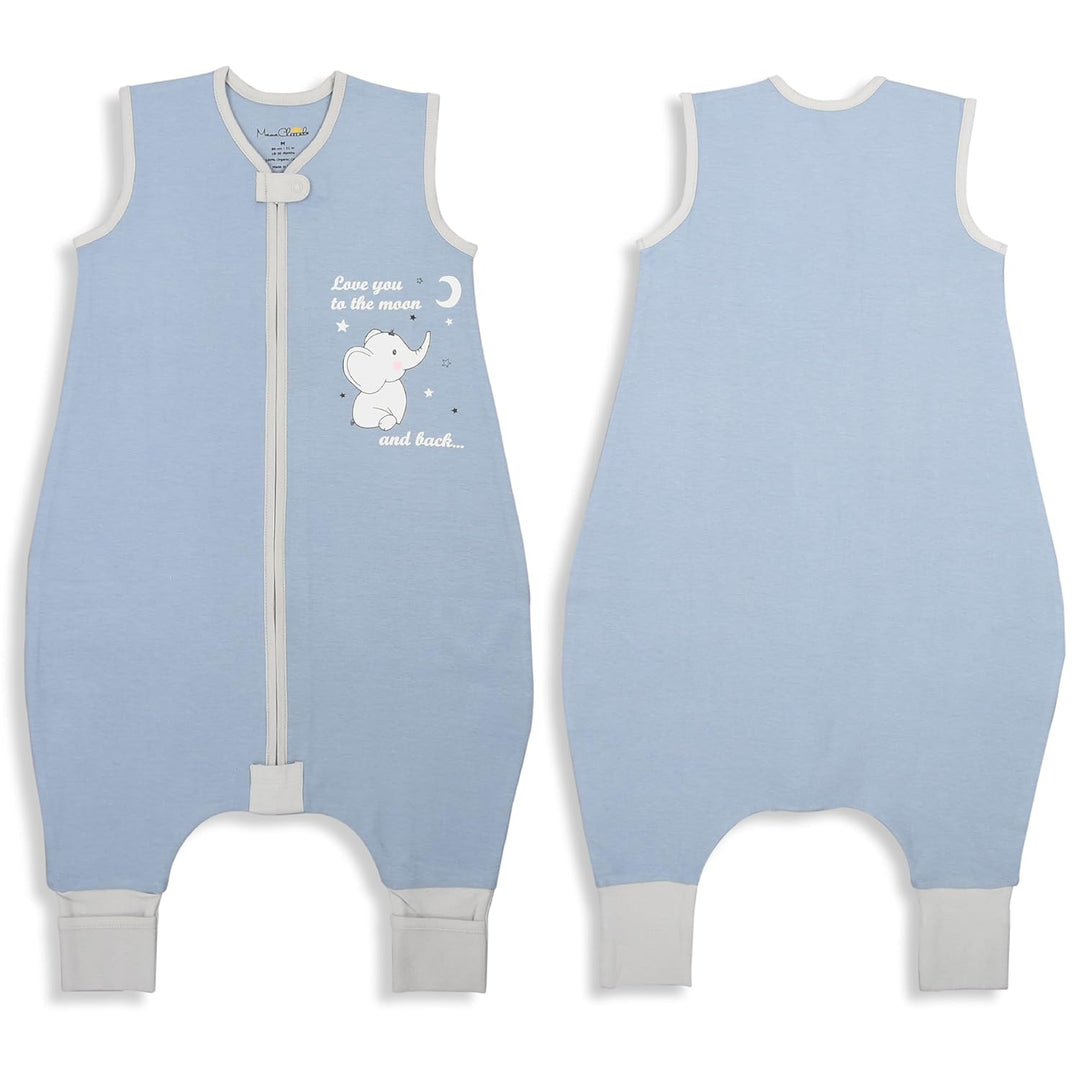 Mama Cheetah Baby Schlafsack, Bio-Baumwolle, Tragbare Babydecke, Schlafsack mit 2-Wege-Reissverschlu