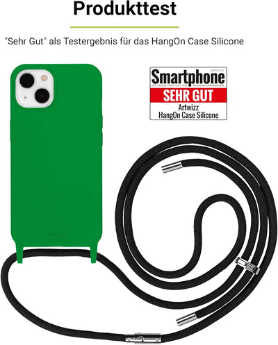 Artwizz HangOn Case kompatibel mit iPhone 14 Pro - Elastische Schutzhülle aus Silikon als Handykette
