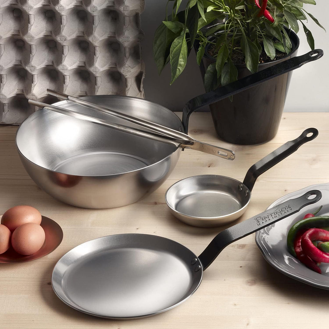 Pinti Eisen Stielpfanne Wok 34 cm Ø - Serie Excalibur - Induktion