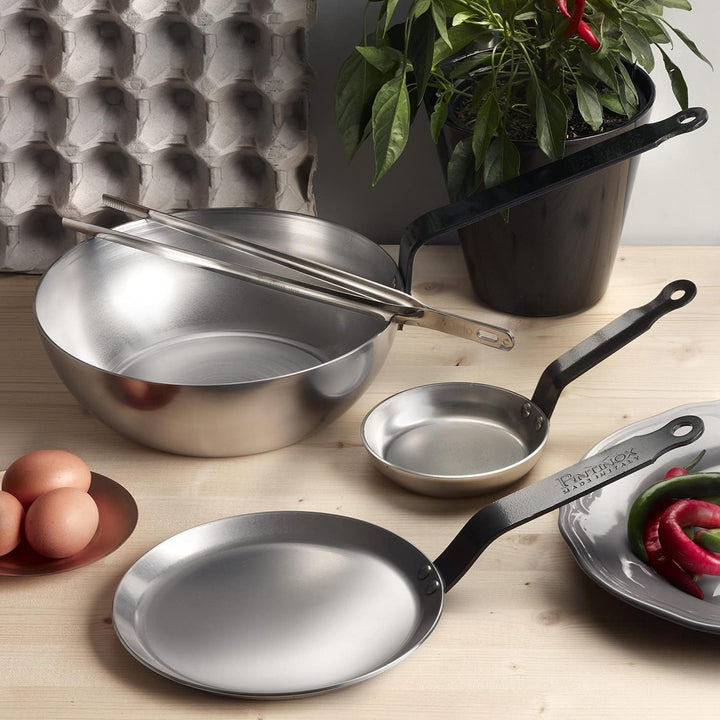 Pinti Eisen Stielpfanne Wok 34 cm Ø - Serie Excalibur - Induktion