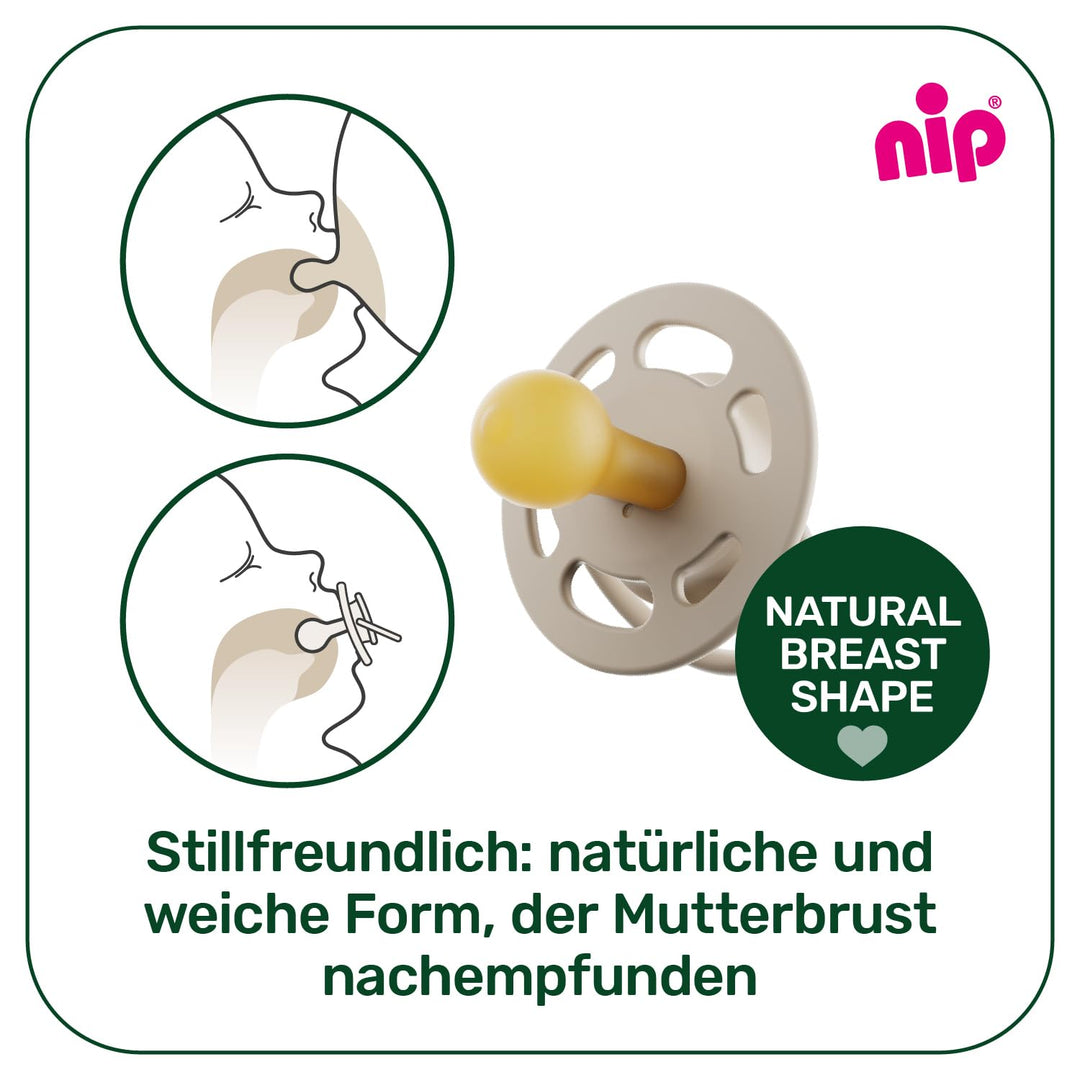 nip - Cherry Green Night | 0-6 Monate | 4er Pack | Kirschform | Stillfreundlicher, kiefergerechter B