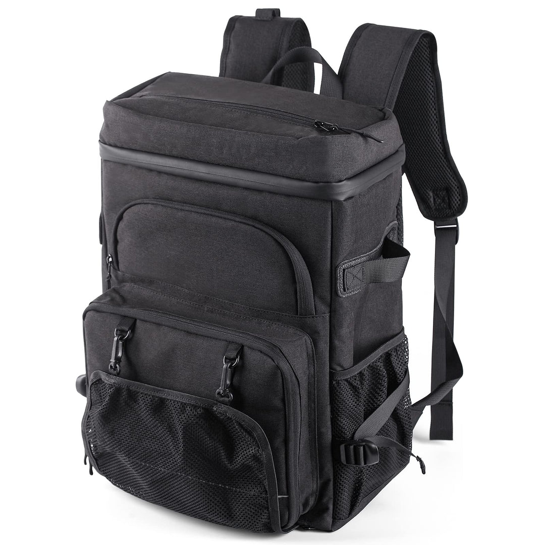 DEWUR Kühlrücksack 35L Thermo Rücksack Kühltasche Wasserdichter Picknickrücksack mit Flaschenöffner