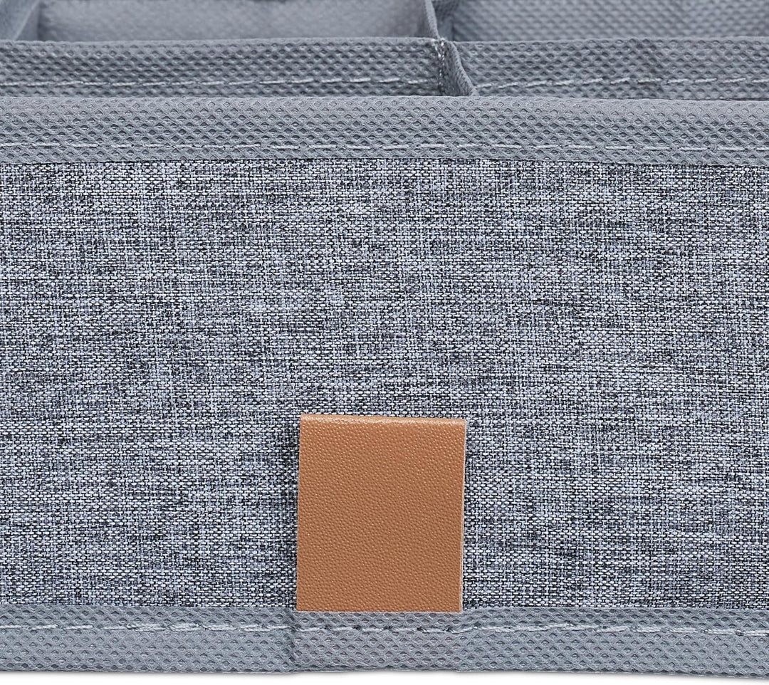 Relaxdays Unterwäsche Organizer, 4er Set, Aufbewahrungsbox für Socken & Unterwäsche, Kleiderschrank