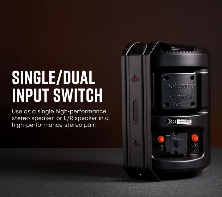 Polk Audio Atrium 8 SDI Aussen-Lautsprecher (125 W) schwarz, Schwarz