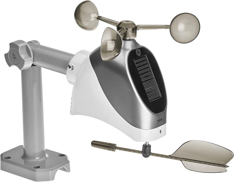 TFA Dostmann Wetterstation WLAN View PRO 6-in-1, 35.8003.01, mit Aussensensor Wind/Temperatur/Luftfe