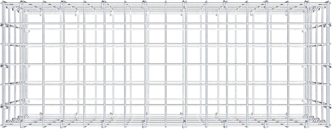 GABIONA Steinkorb-Gabione eckig, Maschenweite 5 x 10 cm, Tiefe 30 cm, Gabione 80 x 40 x 30 cm (L x H
