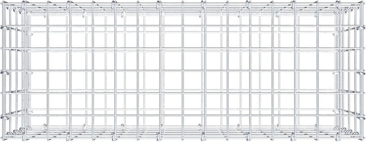 GABIONA Steinkorb-Gabione eckig, Maschenweite 5 x 10 cm, Tiefe 30 cm, Gabione 80 x 40 x 30 cm (L x H