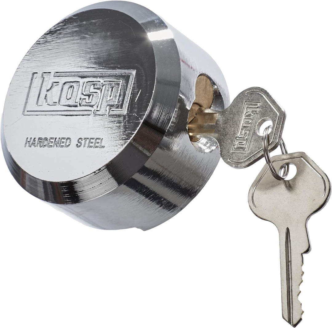 Kasp Stahlschloss, bügellos, Silber, K50073LD, 73 mm (B)