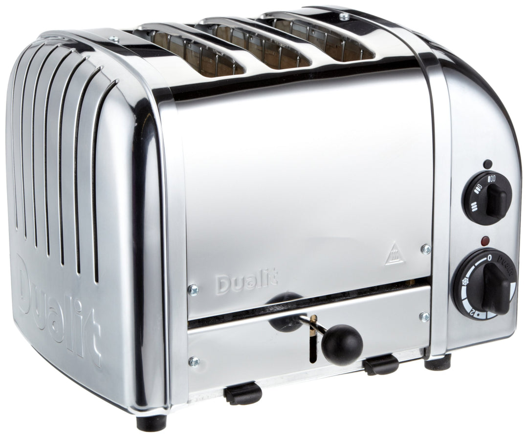 Dualit NEWGEN Toaster 2 Scheiben, Edelstahl, ProHeat®, Made in UK | poliertes Gehäuse, Retro-Design,