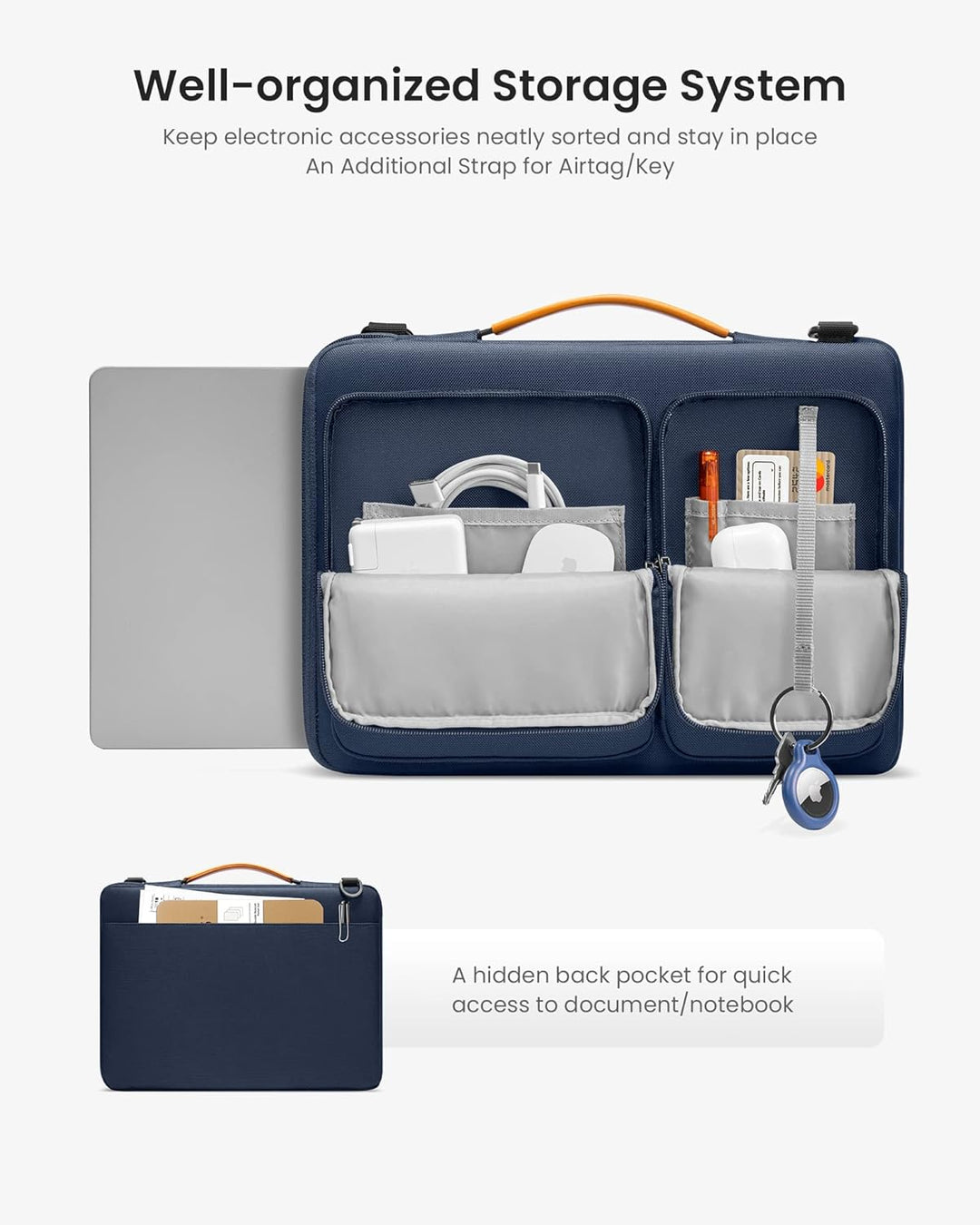 tomtoc 15,6 Zoll Tasche Hülle für 15,6" Acer Aspire/Nitro 5, 15.6 Lenovo IdeaPad, HP Pavilion/Envy,
