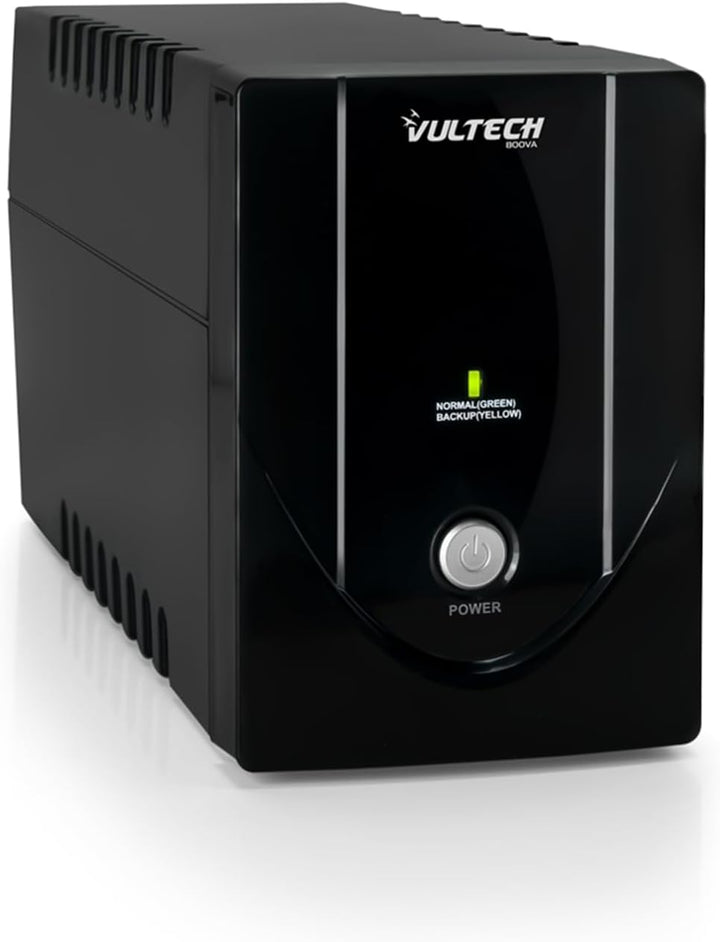VulTech UPS800VA-LITE Unterbrechungsfreie Stromversorgung Offline, Schwarz Lite UPS Serie 800 VA | 4