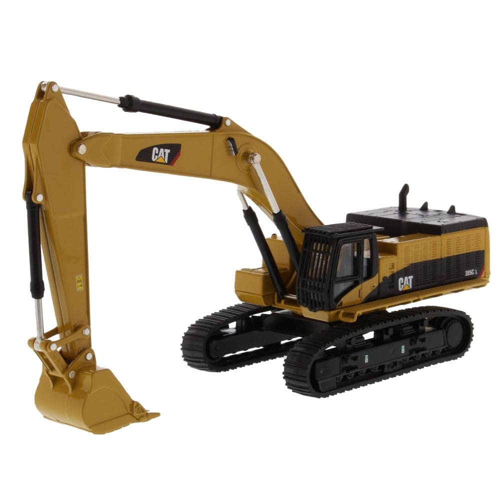 Diecast Masters 85694 - Caterpillar Kettenbagger 385C, detailgetreues CAT Baufahrzeug in Displayfens