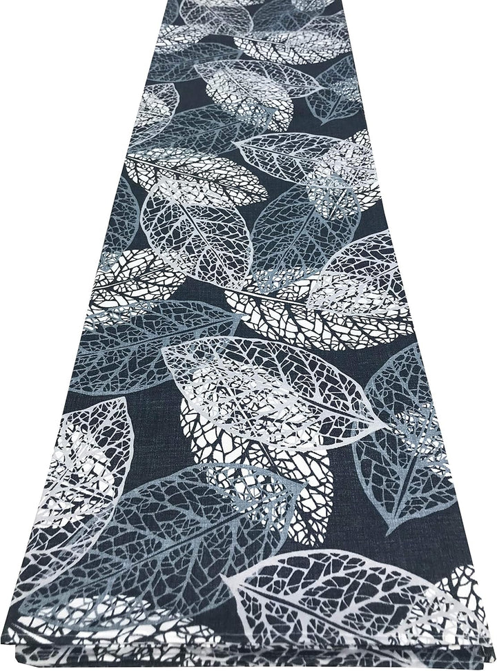 Tex Family Tagesdecke Gran Foulard Sofaüberwurf Stoff Loneta Blatt Leaf - Doppelbett 2 Quadrate Blat