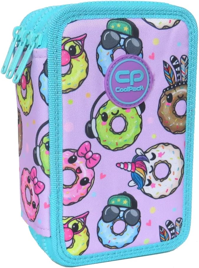 CoolPack XXL Federtasche Federmappe 3-Fach Schulstiftetui, dreifaches Federmäppchen, Federmäppchen f