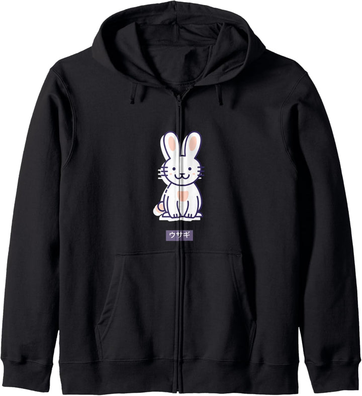 Usagi Cute Bunny Rabbit Design Kapuzenjacke