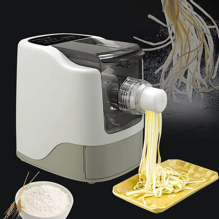 260W Pastamaker Vollautomatisch,Profi Elektrische Nudelmaschine mit 13 Sätze Messerform Pasta Maker