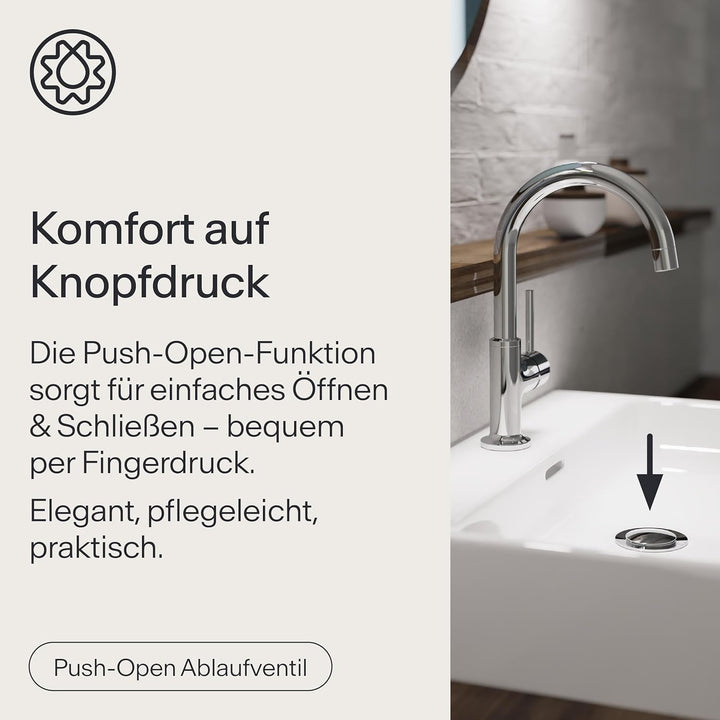 Waschbeckenarmatur WT14 | Wasserhahn Bad | Badarmatur für Waschbecken | Einhebelmischer Bad | Mischb