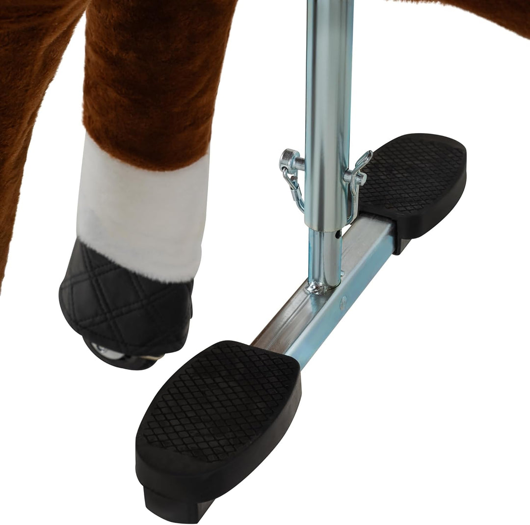 Miweba Pony Amadeus | Reitpferd auf Rollen - Pferd für Kinder - Schaukelpferd - Schaukeltier - Kusch