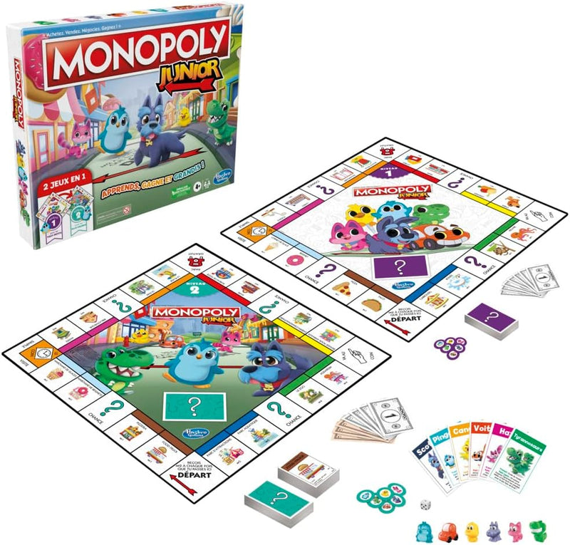 Hasbro Monopoly Junior 2 in 1 - Kinderbrettspiel