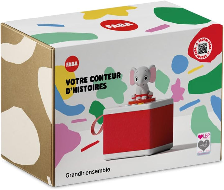 FABA-Geschichtenerzähler – Audio-Box mit Klangfigur „Ele, der Elefant“ – Lernspielzeug, Französische