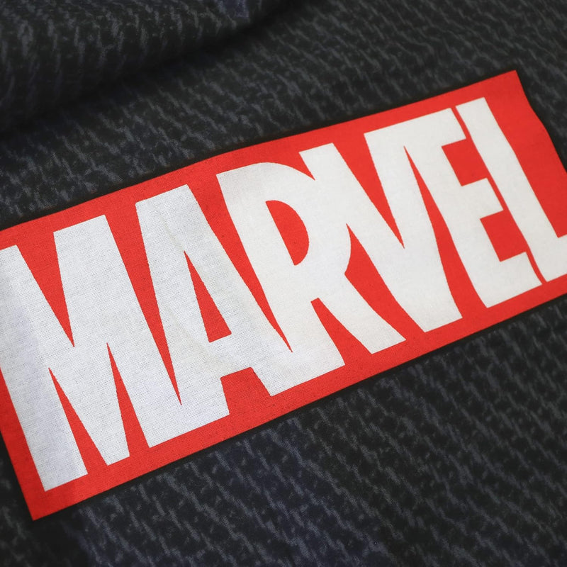 CTI Marvel Home Identity Bettwäsche, 3 Stück, Bedruckt, 100 % Baumwolle, 140 x 200 cm, Schwarz / Rot