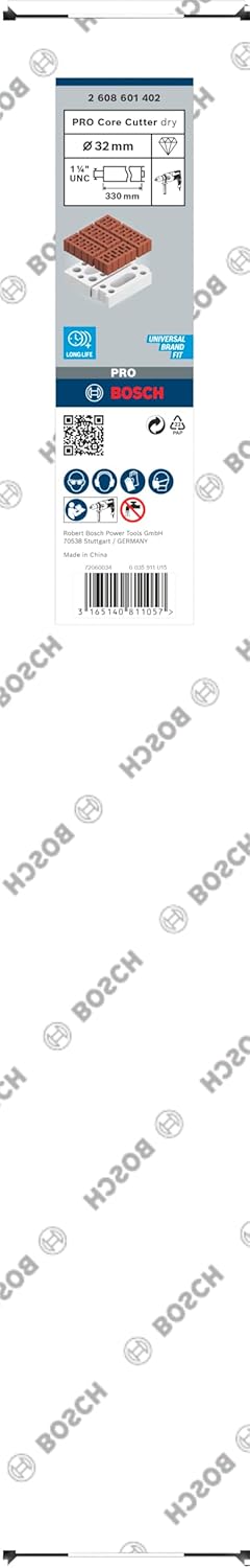 Bosch Professional 2608601402 Diamanttrockenbohrkrone 32x330mm, 32 mm, 32 mm