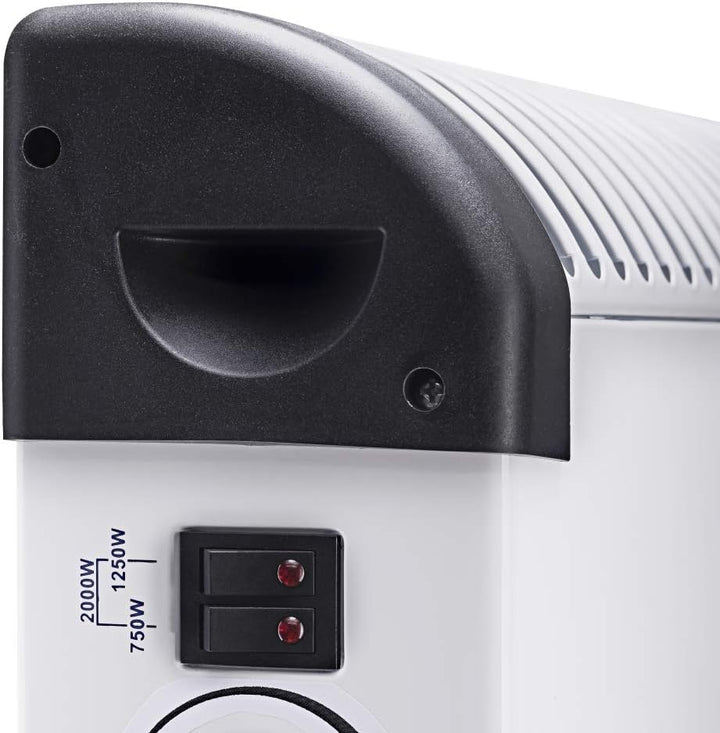 TROTEC Konvektor Heizung TCH 19 E – Heizleistung 750 W / 1250 W / 2000 W – Elektro Heizkörper Ohne T