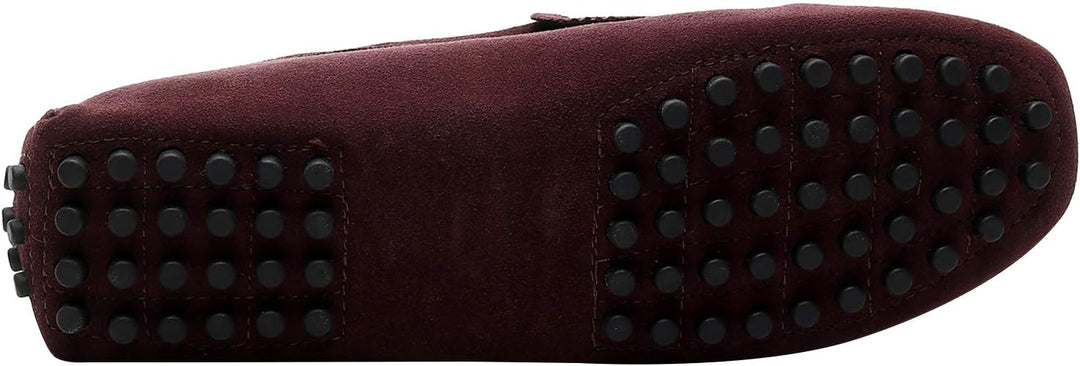 Jamron Herren Wildleder Penny Loafers Gemütlich Fahrende Schuhe Mokassin Slippers 42 EU Kaffee, 42 E