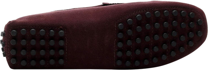 Jamron Herren Wildleder Penny Loafers Gemütlich Fahrende Schuhe Mokassin Slippers 42 EU Kaffee, 42 E