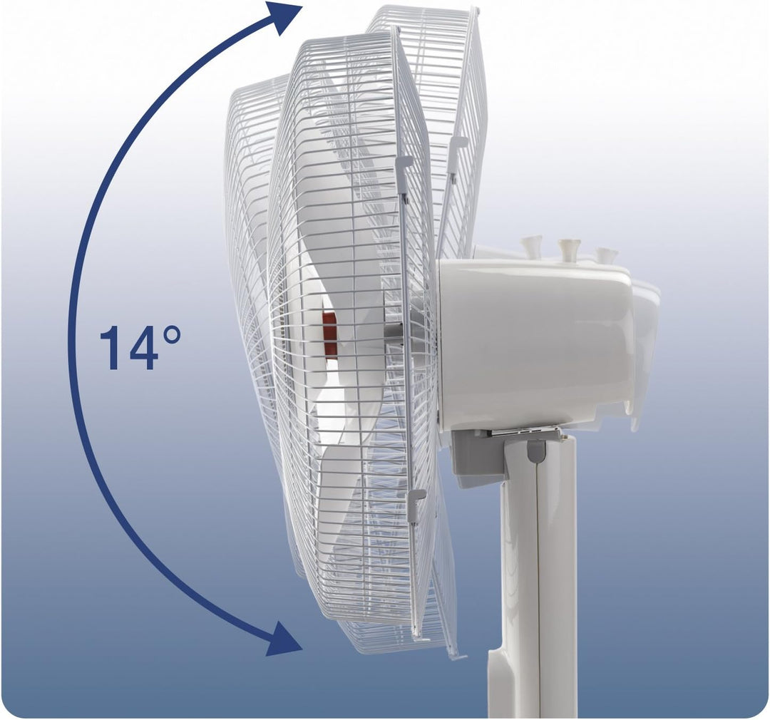 Honeywell Advanced QuietSet Oszillierender Standventilator (5 Geschwindigkeitseinstellungen, Timer-F