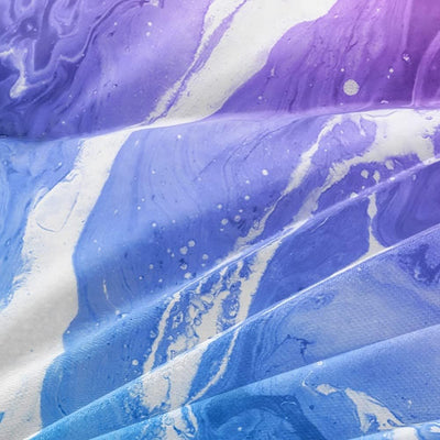 Luowei Bettwäsche 135x200 Marmor Rosa Blau mit Kissenbezug, Mikrofaser Mehrfarbig 135x200cm+80x80cm*